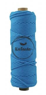 Bavlnená šnúra KaFanta 5 mm PREMIUM - ocean blue