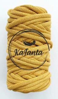 Bavlnená šnúra KaFanta 9mm - mustard