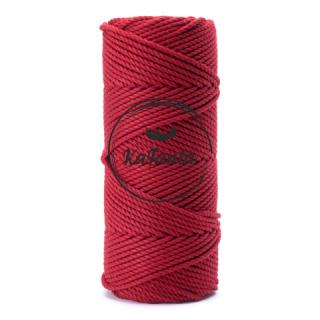 Bavlnená šnúra KaFanta Premium 3PLY 3mm - red wine
