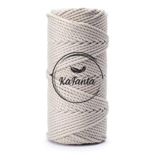 Bavlnená šnúra KaFanta Premium 3PLY 3mm - sand beige