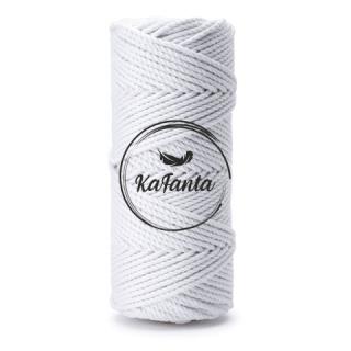 Bavlnená šnúra KaFanta Premium 3PLY 3mm - white
