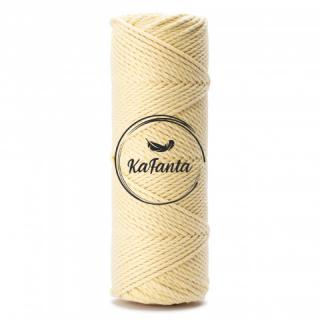 Bavlnená šnúra KaFanta Premium 3PLY 5mm - vanilla