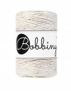 Bobbiny Macrame Baby 1,5 mm - natural so zlatou nitkou