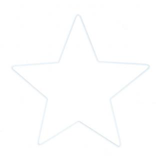 Kovová hviezda na lapač snov Ø20 cm - biela