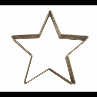Kovová hviezda na lapač snov Ø20 cm - zlatá