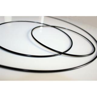 Kovový kruh na lapač snov Ø10 cm - čierny