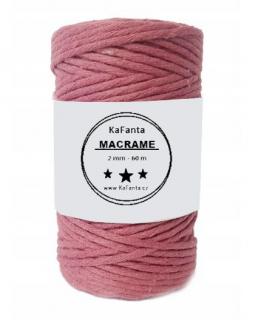 Macrame priadza KaFanta 2mm/60m - malinová