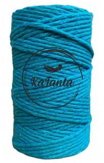 Macrame priadza KaFanta 2mm/60m - smaragdová