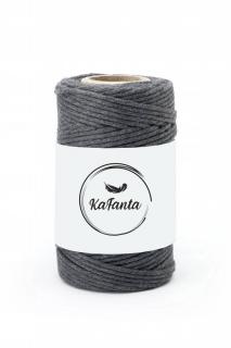 Macrame priadza KaFanta PREMIUM 2mm/50m - anthracite