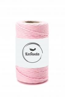 Macrame priadza KaFanta PREMIUM 2mm/50m - baby pink