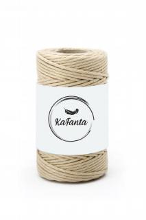 Macrame priadza KaFanta PREMIUM 2mm/50m - cappuccino