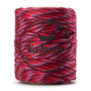 Macrame priadza KaFanta PREMIUM 2mm/50m - cherry mix