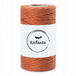 Macrame priadza KaFanta PREMIUM 2mm/50m - cinnamon