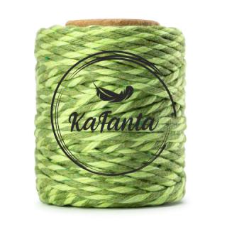 Macrame priadza KaFanta PREMIUM 2mm/50m - green mix