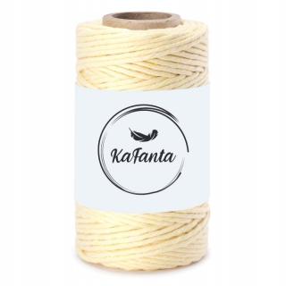 Macrame priadza KaFanta PREMIUM 2mm/50m - vanilla