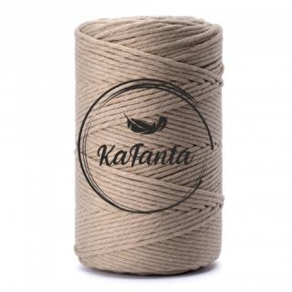 Macrame priadza KaFanta PREMIUM 3mm/100m - dark beige