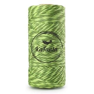 Macrame priadza KaFanta PREMIUM 3mm/100m - green mix
