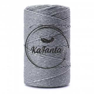 Macrame priadza KaFanta PREMIUM 3mm/100m - grey silver