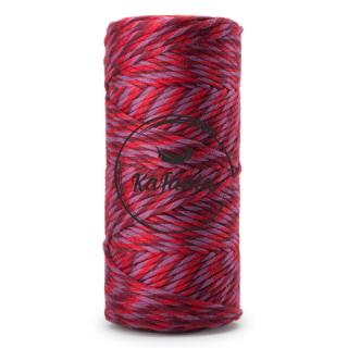 Macrame priadza KaFanta PREMIUM 3mm/200m - cherry mix