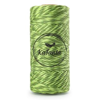 Macrame priadza KaFanta PREMIUM 3mm/200m - green mix