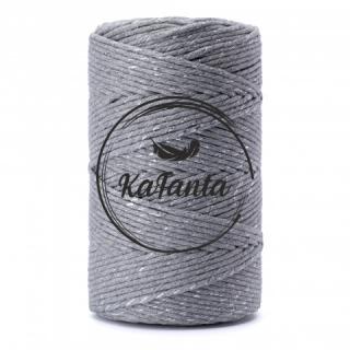 Macrame priadza KaFanta PREMIUM 3mm/200m - grey silver