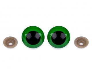 Oči pre macrame sovu 30mm zelené