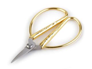 Zlaté kovové nožnice
