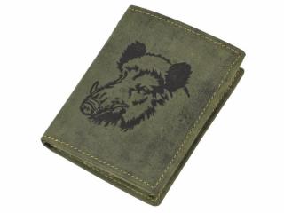 GREENBURRY 1701 Diviak kožená peňaženka zelená