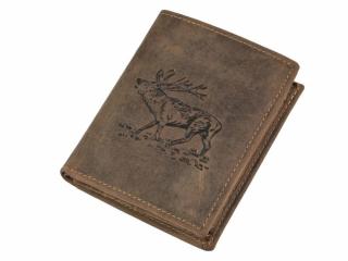 GREENBURRY 1701 Jeleň kožená peňaženka hnedá