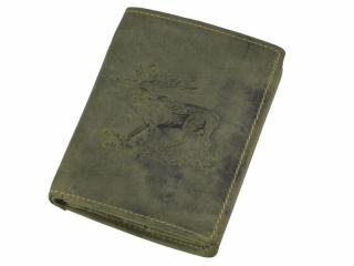 GREENBURRY 1701 Jeleň kožená peňaženka zelená