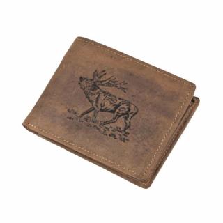 GREENBURRY 1705 Jeleň kožená peňaženka hnedá