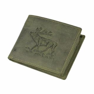 GREENBURRY 1705 Jeleň kožená peňaženka zelená
