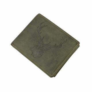 GREENBURRY 1705 Kráľovský jeleň kožená peňaženka zelená