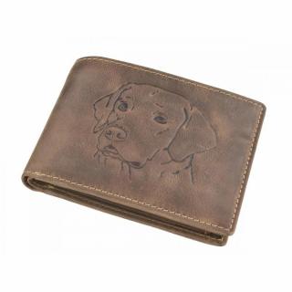 GREENBURRY 1705 Pes kožená peňaženka hnedá