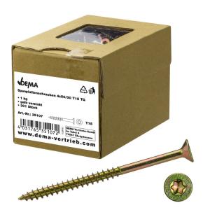 Skrutky do drevotriesky čiastočný závit 4x50/30 T15, 1 kg