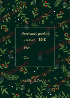 Darčekový poukaz v hodnote 50€