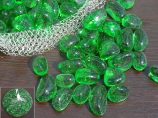 GREEN sklenené okrúhliaky/dekoračné kamene