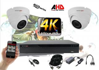 Monitorrs Security 4K AHD 2 kamerový set 8 Mpix Eco WDome (6037K2) (Monitorrs Security)