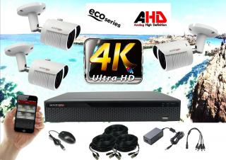 Monitorrs Security 4K AHD 3 kamerový set 8 Mpix Eco WTube (6035K3) (Monitorrs Security)
