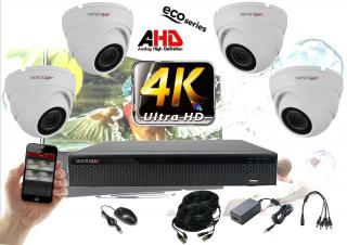 Monitorrs Security 4K AHD 4 kamerový set 8 Mpix Eco WDome (6037K4) (Monitorrs Security)