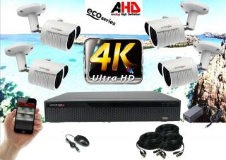 Monitorrs Security 4K AHD 4 kamerový set 8 Mpix Eco WTube (6035K4) (Monitorrs Security)
