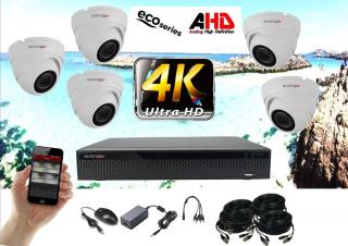 Monitorrs Security 4K AHD 5 kamerový set 8 Mpix Eco WDome (6037K5) (Monitorrs Security)