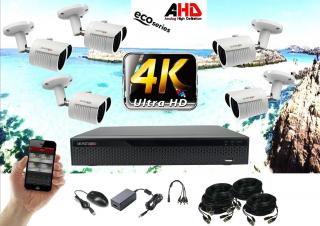 Monitorrs Security 4K AHD 5 kamerový set 8 Mpix Eco WTube (6035K5) (Monitorrs Security)