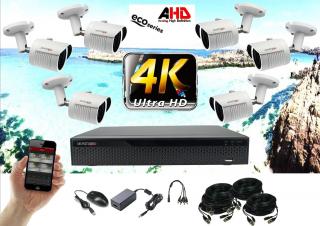 Monitorrs Security 4K AHD 6 kamerový set 8 Mpix Eco WTube (6035K6) (Monitorrs Security)