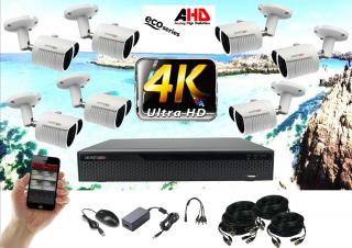 Monitorrs Security 4K AHD 7 kamerový set 8 Mpix Eco WTube (6035K7) (Monitorrs Security)