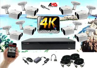 Monitorrs Security 4K AHD 8 kamerový set 8 Mpix Eco WTube (6035K8) (Monitorrs Security)