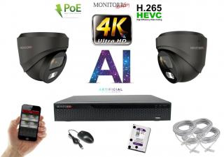 Monitorrs Security 4K IP 2 kamerový set 8 Mpix GDome (6377K2) (Monitorrs Security)