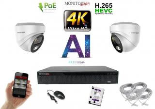 Monitorrs Security 4K IP 2 kamerový set 8 Mpix WDome (6376K2)  (Monitorrs Security)