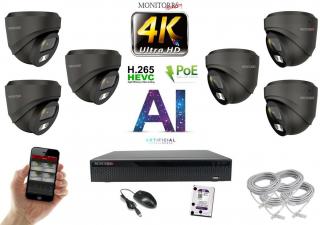 Monitorrs Security 4K IP 6 kamerový set 8 Mpix GDome (6377K6) (Monitorrs Security)