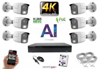 Monitorrs Security 4K IP 6 kamerový set 8 Mpix WTube (6378K6) (Monitorrs Security)